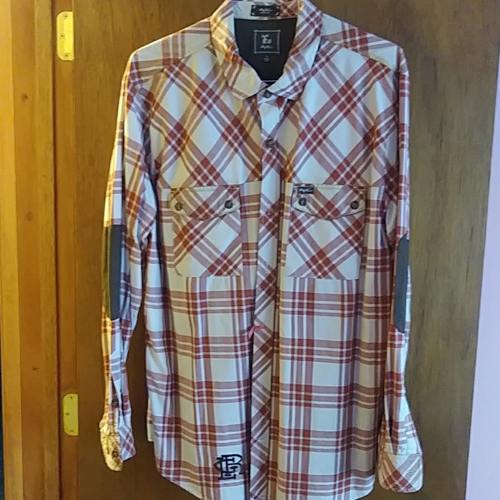Fall stripe button down shirt